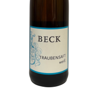 Traubensaft weiss alkoholfrei Weingut Beck BCKKNS -...